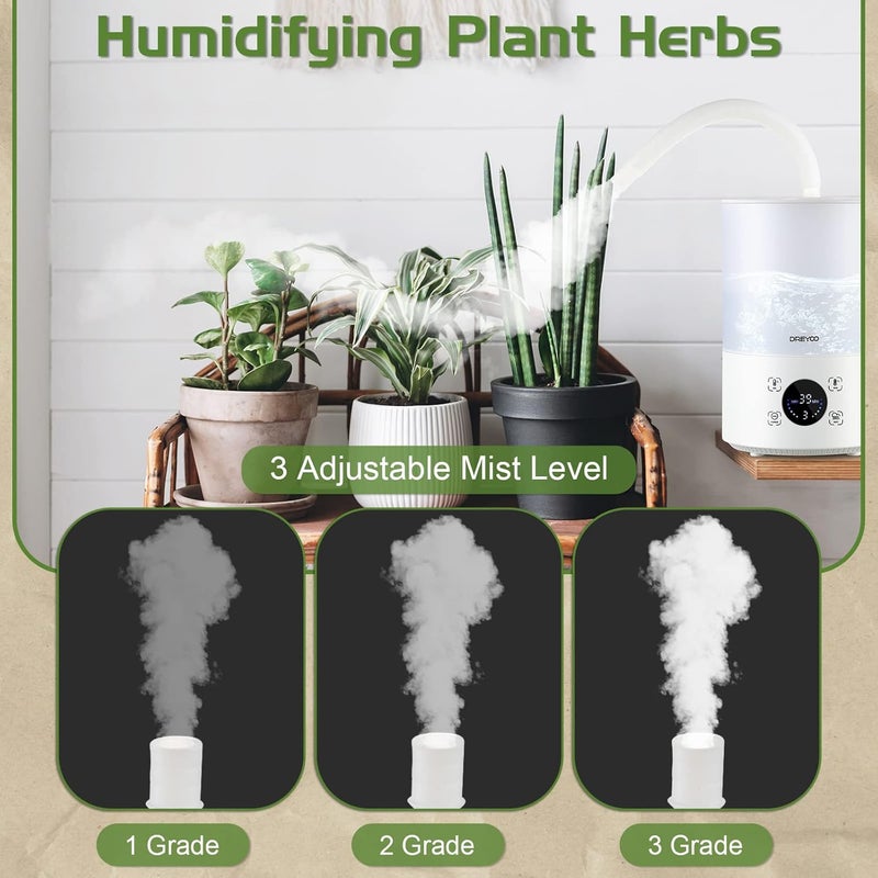 Dreyoo Smart Reptile Fogger Humidifiers with Humidity Control, Reptile Terrarium Humidifier Smart Touch, 3 Grades Adjustable Fogger with Hose for Reptile Amphibians Herps Snakes Plants - Image 5